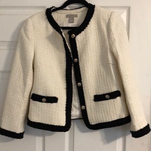 Classy Jackie Kennedy Style Cream and Black Jacket
